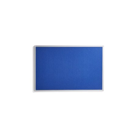 Notice board VIRGINIA, 900x600 mm, blue, alu frame