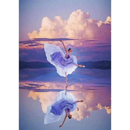 (30x40cm)DIY 5D Diamantmaleri Kits Ballet Fuld Bor Pain