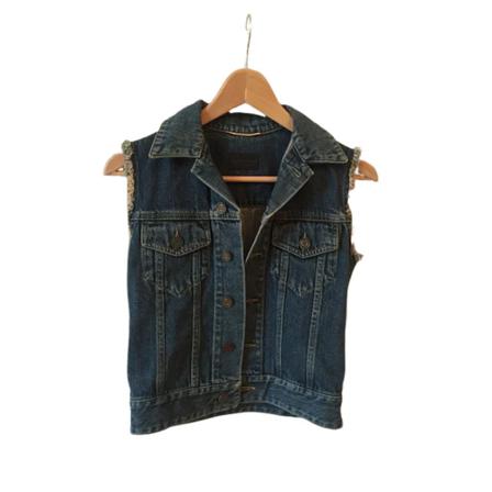 Saint Laurent Vintage, Pre-owned jackets Blauw, Dames, Maat:S