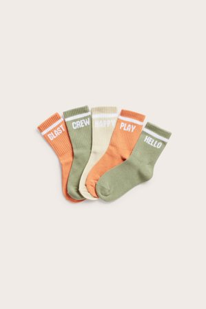 Kappahl | Skarpetki 5-pak Ciemnozielony 27/30 | Ciemnozielony