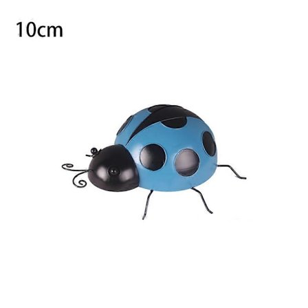 Kreativ Utomhus Trädgård Hem Vägg Vägg Väggdekor Metall Nyckelpiga Väggmonterad Härlig Metall