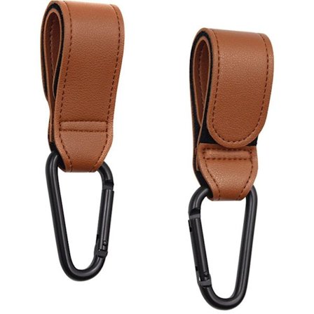 Barnevognskroker - 2-delt sett - Ekstra sterke - Barnevognskroker - Brun