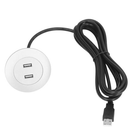 Sovan USB-latauspistoke, upotettava asennus, kaksi USB-porttia