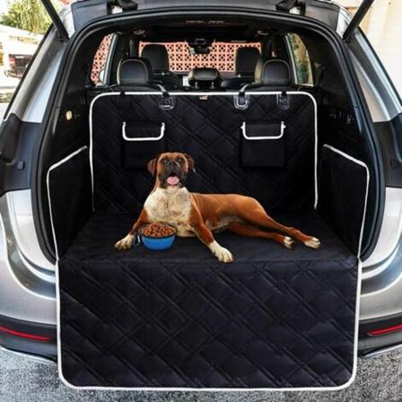 Bil bagagerumsbeskytter til hunde med universal sidebeskyttelse - Heavy Duty hundebeskyttelsesmåtte, 185 x 103 cm bagagerumsdæksel fo