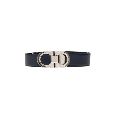 Salvatore Ferragamo Belts blå, Herr Bälten, Herr, Storlek: 115 CM
