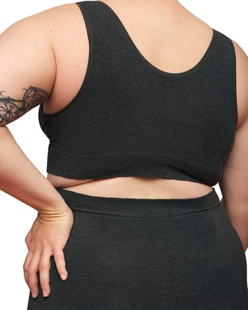 momkind Crossover Bra Charcoal L/XL, Tøj & Bolig, Ammetøj, Amme-bh'er