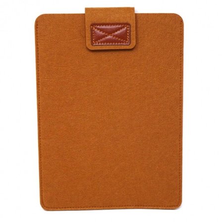 15" tommer computer sleeve i stilrent uld, Brun