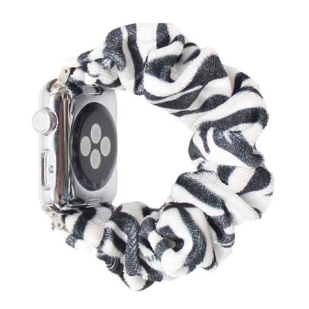 Apple Watch Series 6 / 5 40mm elinvoimainen hiusnauha - Musta / Musta Black