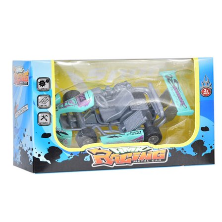 Skala 1:32 Legeringsbilmodell High Go Kart Racing Car Pull Back Toy Model Toy (Ljusgrön)