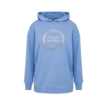 Elisabetta Franchi, Hoodie Blauw, Dames, Maat:M,polyester