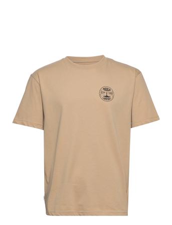 Harmaja T-Shirt T-shirts Short-sleeved Beige Makia