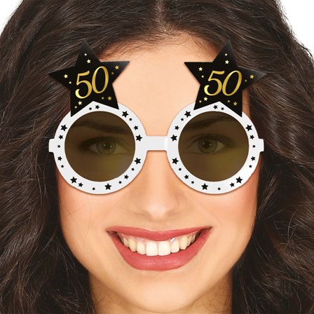 50-vuotis Silmälasit Tähtillä