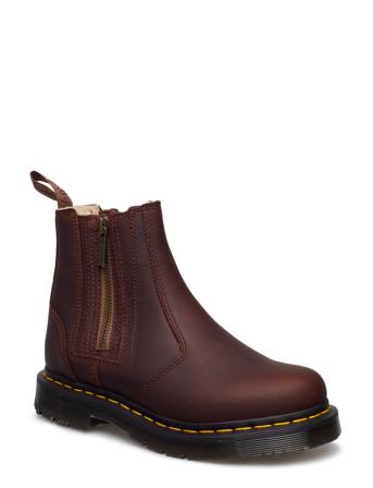 2976 Alyson W/Zips Dark Brown Snowplow Wp Shoes Chelsea Boots Brun Dr. Martens