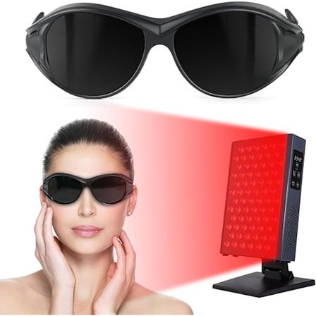 Professionelle rødt lysterapi briller, lPL briller 350-1500nm, øjenbeskyttelse til rødt lysterapi og infrarød lysterapi