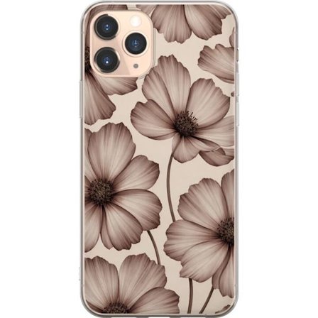 Kompatibel Mobilcover til Apple iPhone 11 Pro Bløde blomster i tidløs beige elegance
