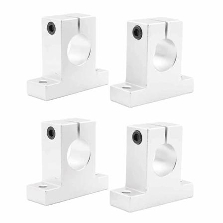 4 STK SK16 lineær skinneaksel fastspændingsstøttestøtte