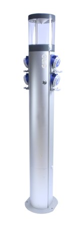 Garo 351919 Marinestolpe 4 x 1-faset uttak, 10 A, Elfordeling & strømforsyning