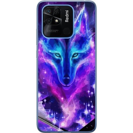 Mobilskal till Xiaomi Redmi 10C med Neon Varg