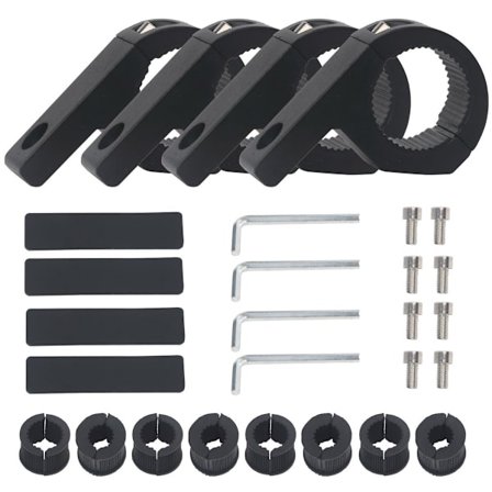 2 sæt 19-32MM lysbjælke monteringsarbejde lysrør klemme monteringsbeslag kofanger rør lysbjælke monteringsbeslag klemme beslag lampe rør klemme bil