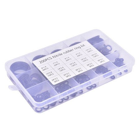 200st/ Set O-ringsats hydrolock gummi O-ringar Bricka packning Se