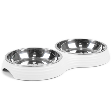 Selected by ZOO - Kattmatbar Ripple Vit S/M, 2x200ml, 28x15x3cm - Katt - Matplass og vannfontener for katt - Matskåler og vannskåler - ZOO.no