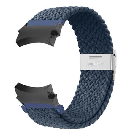 20mm reim for Samsung Galaxy Watch 4/5/6/ pro/classic 45mm 44mm 40mm 43mm 47mm Nylon armbånd uten mellomrom correa Galaxy watch 6 reim z Abyss blue