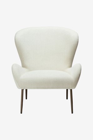 DAN-FORM - Glam Loungestol, lav ryg - Hvid - Lænestole - Fra Homeroom