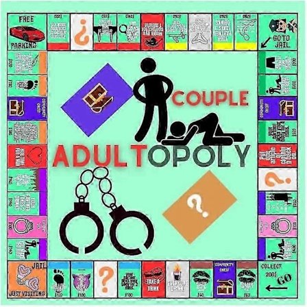 Parspel, vuxenmonopol för par, dejtnight-idéer, intimitetskort för par, sovrumsspel för par, relationskortspel