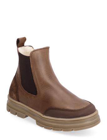 Benne Elastic Zip Tex Brown Wheat