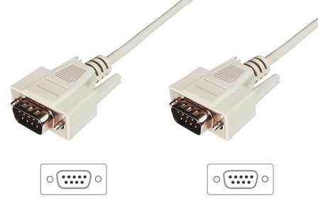 Digitus ASSMANN Serielt kabel Beige 2m