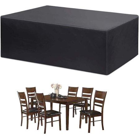 Puutarhakalusteiden suojus, puutarhapöydän suojus, suojapeite, puutarhakalusteiden suojus, raskas vedenpitävä ulkokalusteiden suoja 210d Oxfo