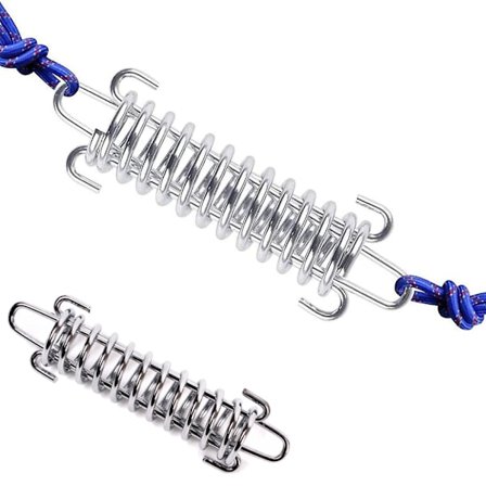 2 st Tältfjäderspänne, Rostfritt Stålfjäderlås, S