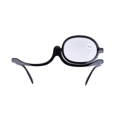 Forstørrelsesglass for øyesminke, enkel linse, roterende briller, damesminke, nødvendig verktøy #7