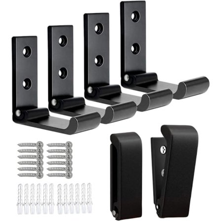 Foldbare Frakkekroge 6 stk Foldbare Vægkroge Rustfrit Aluminium