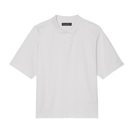 Marc O'Polo, Short-sleeved polo shirt Biały, Mężczyzna, Rozmiar: L