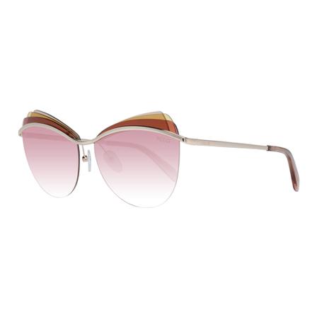 Emilio Pucci, Sunglasses Ep 0112 28T 59 Geel, Dames, Maat:ONE Size