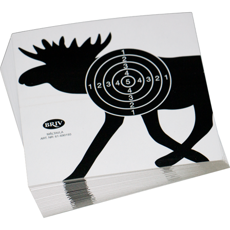 BRIV 61-690193 Laser mål Elgmotiv, pakke med 50 stk, Hobby & fritid