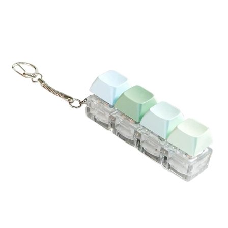 1 st 4-knapps LED-ljus tangentbord klick leksak tangenthatt testare för stresslindring