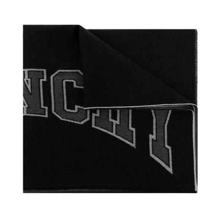 Givenchy, Wool scarf Zwart, Heren, Maat:ONE Size,wol