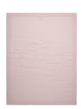 Monogramme Blanket Cotton Cashmere Home Sleep Time Blankets & Quilts Rosa Tartine Et Chocolat
