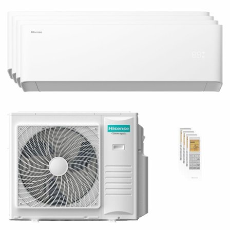 Condizionatore Hisense Uni HB quadri split 12000+12000+12000+12000 BTU inverter A++ wifi unità esterna 10 kW