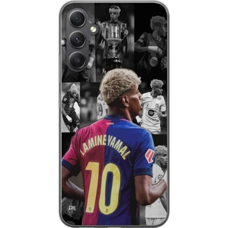 Kompatibel Mobilcover til Samsung Galaxy A25 Yamal FC Barcelona fodbold stigende stjerne 2025