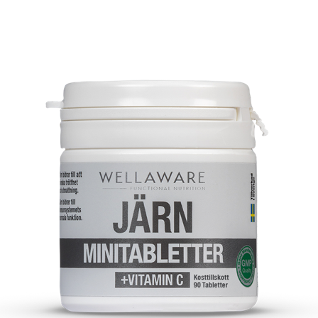 WellAware Jern + Vitamin C 90 Minitabletter