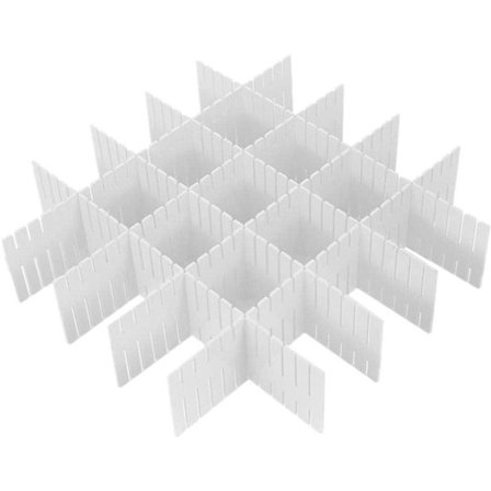 Skuffeskiller, 8-pakks skuffeskillere, justerbare skuffeskillere KLB