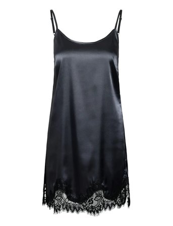 NOISY MAY | Nmceleste S/L Satin Lace Short Dress | L