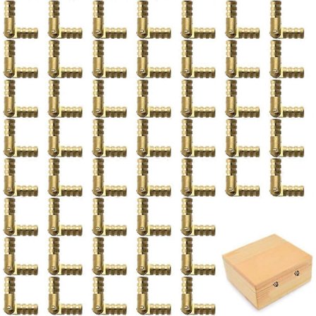 50 Stykker Mini Skjult Hengsel Usynlig Hengsel Sylindrisk Tønne Mini Skjult Hengsel Gylden Liten Hengsel for Smykkeskrin i Tre, Miniatyrmøbelboks(