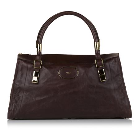Chloé Pre-owned, Victoria Leather Handbag Bruin, Dames, Maat:ONE Size