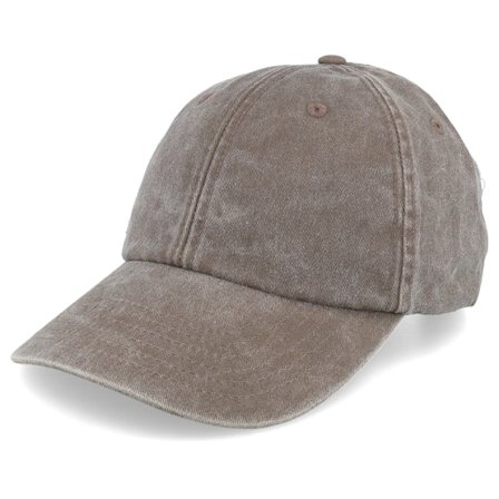 Beechfield - Vintage Washed Brown Dad Cap Unconstructed Brown Cap - @ Hatstore