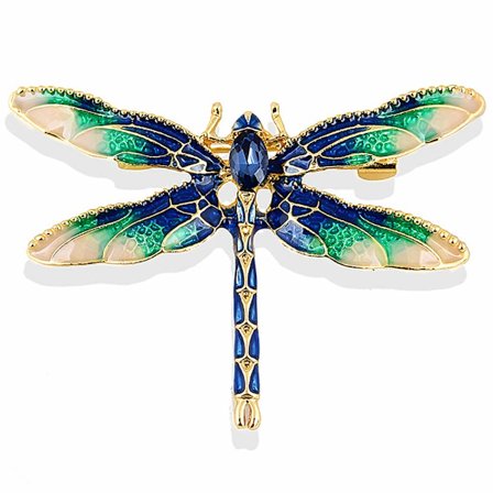 Øyenstikkerbrosje i akryl, insektbrosje for kvinner, klesstilbehør