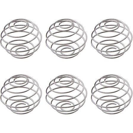 6 stk. Visp Ball Milkshake Protein Shaker Ball Milkshake Protein Blender Rustfritt Stål Wire Mixer Blanding Ball for Shaker Drikkeflaske Kopp og